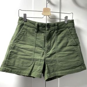 Madewell Curvy Perfect Fatigue Short Olive Size 25